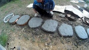 КАК СДЕЛАТЬ САМОМУ | красивую дорожку из бетона под камень | своими руками на даче.