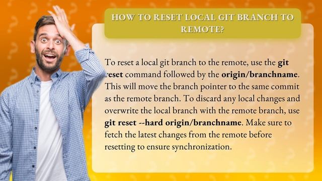 How to reset local git branch to remote? смотреть онлайн