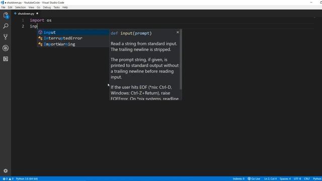 How to Shutdown Computer using Python | Python Scripting Tutorial in Tamil [2019]