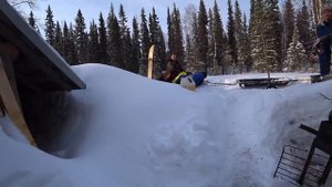 Жизнь и быт в тайге. Запасаемся дровами. Таёжная кухня.
