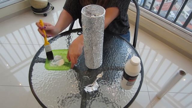 DIY - Como fazer um vaso de papel alumínio