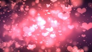 Lovely Pink Love Hearts | Beautiful Screensaver | Free Stock Footage