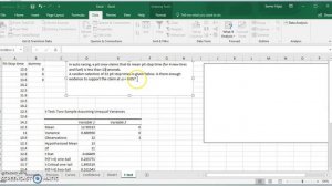 Performing t test for one mean by fooling excel in Excel 2016 (office 365)