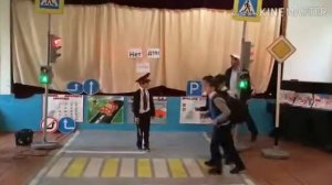 Флешмоб по ПДД в МБОУ СОШ √3 г.Даг. Огни.