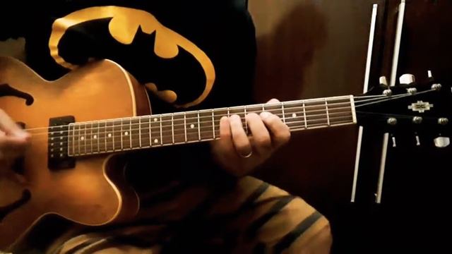 Stray Cats - Rock This Town (Solo) - Ibanez AF55 смотреть онлайн