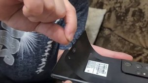 Снятие пленки с Galaxy s21 Ultra