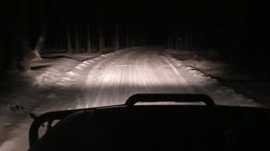 Как светят танковые фары и головной свет на УАЗЕ