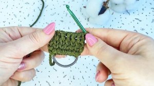 ВЫ будете в ВОСТОРГЕ. Универсальный тунисский узор: РУЧКА для сумки, ПОЯС, ПОВЯЗКА крючком