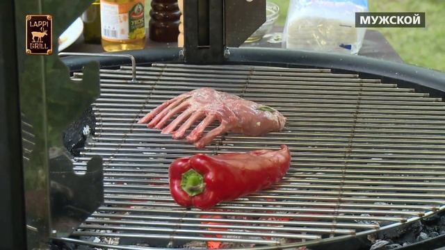 Готовим каре теленка с овощами гриль на LAPPIGRILL-BBQ