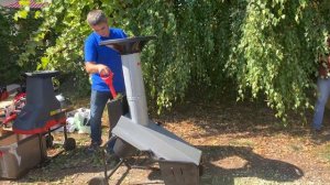 ИЗМЕЛЬЧИТЕЛЬ ВЕТОК AL-KO PREMIUM TCS 2500 в работе