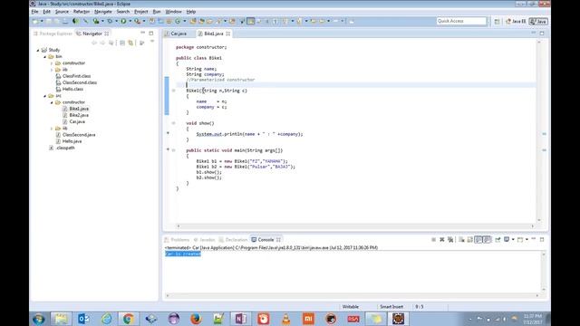 purpose of constructors in java