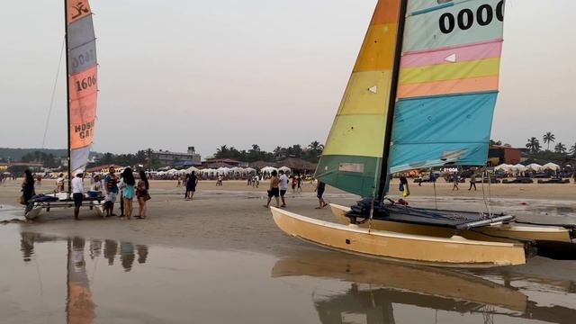 Baga Beach Goa | Baga Beach Nightlife | Goa | India | 4K