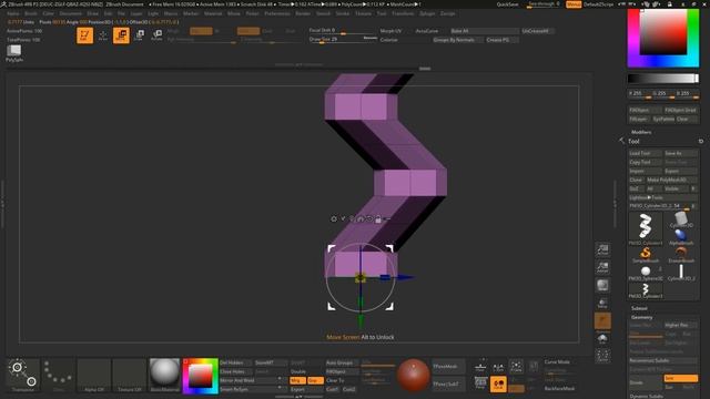 How to make a IMM Braid Brush in zbrush 4r8 смотреть онлайн