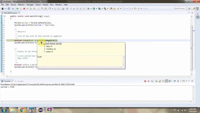 How to use isNegative and isZero methods of Period Class? | Java 8 Date and Time