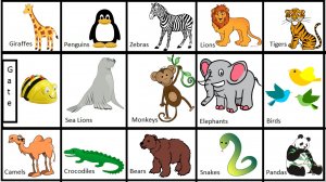 Учим звуки животных - тигра, льва, волка, зебры, медведя, слона, енота, обезьяны, тюленя, гориллы