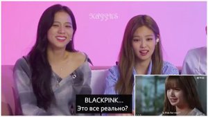 Реакция БЛЭКПИНК на BLACKPINK:LIGHT UP THE SKY/на русском[Озвучка KAZZUS]