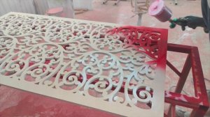 Покраска зонирующих перегородок из МДФ