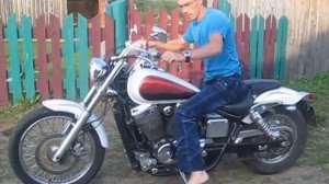 Honda Shadow Slasher 400 выхлоп в стоке