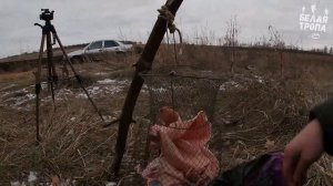 Поставил ночной прицел на мр155 и понеслось.Сделал приваду для хоты на лису зимой.Часть 1