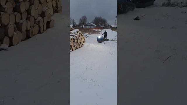 новый мотобуксировщик мужик тест по снегу смотреть онлайн