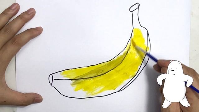 Bananni qanday chizish mumkin/How to draw banana/Как нарисовать банан смотреть онлайн