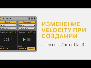 Если изменилось Velocity при создании новых нот в Ableton Live 11 [Ableton Pro Help]