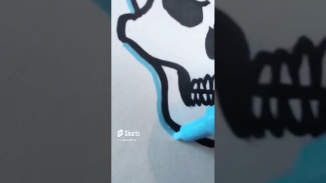 Как нарисовать череп смотреть онлайн