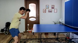 Домашняя тренировка паралимпийца по настольному теннису table tennis