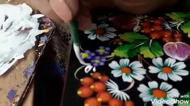 Art-studio "Olesiya" петриковская роспись. Землянички.