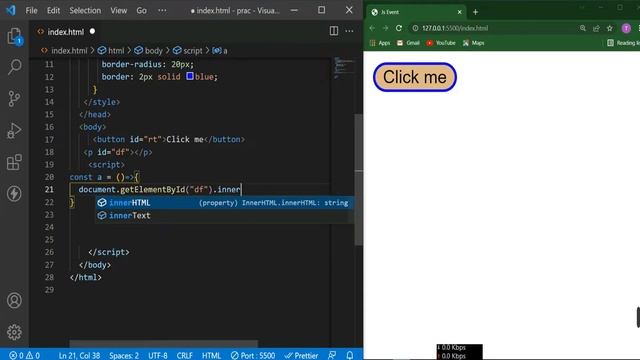 JavaScript Events || HTML DOM Events || JS Tutorial for Beginners in Bengali 2022