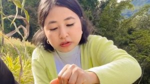 Ep-19 Rice with chicken curry / crispy pork fats / mukbang /  outdoor/ field view /