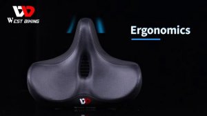 WEST BIKING Bicycle Saddle Comfortable Wide Cushion Outdoors Sports Cycling Saddle YP0801120