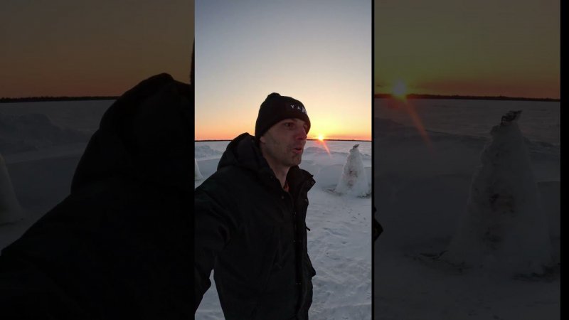 На закате. ЯНАО Ноябрьск. Полное видео на канале#shorts