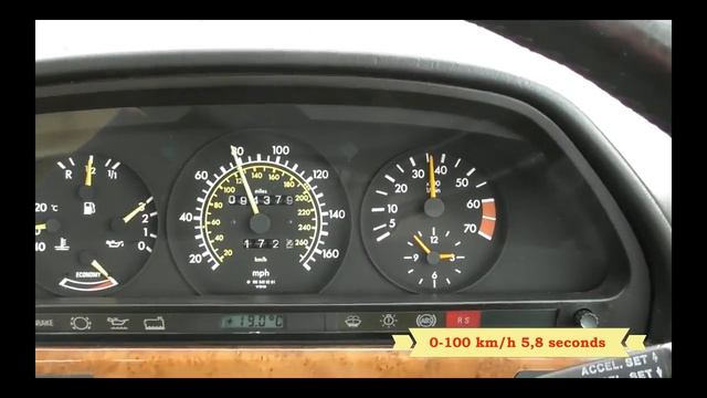 Mercedes W126/560 SEC acceleration.