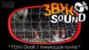 ГОЛ, Звук со стадиона, болельщики, футбол, фанаты / GOAL, Sound from stadium, fans, glee, football