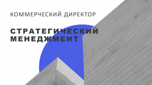 Коммерческий директор. Стратегический менеджмент. Вторая часть