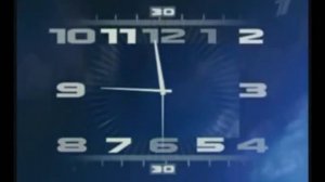 Все часы первого канала за одну минуту (1995-н.в.)