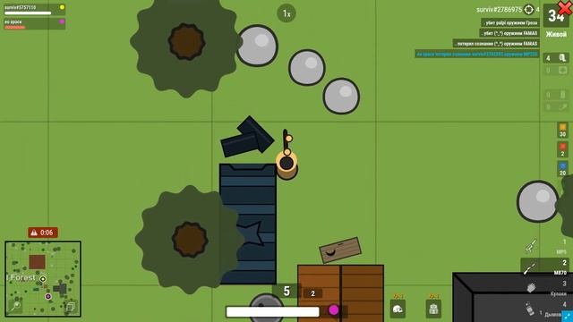 Игра Surviv.io - игры ио, игровой процесс (часть 1)