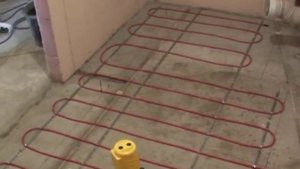 Тёплый пол в ванной