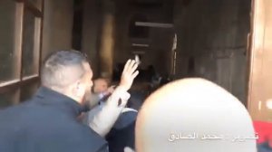 le moment où des milliers de palestiniens ont pu entrer depuis la porte d'Al Rahma...