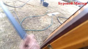 Чистка скважины от песка эрлифтом, исправление неправильного монтажа кессона