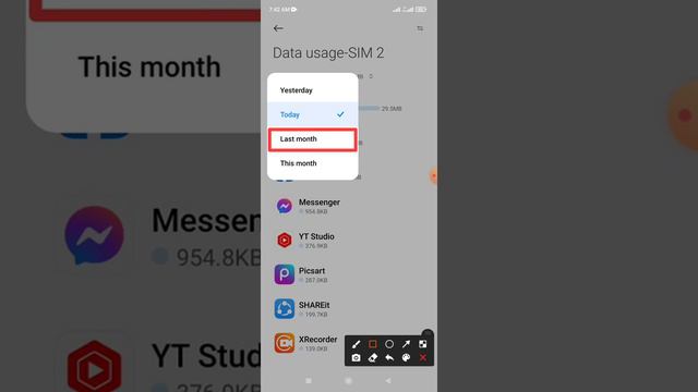 How to check Y Browser App Last month usages data on Android Phone смотреть онлайн