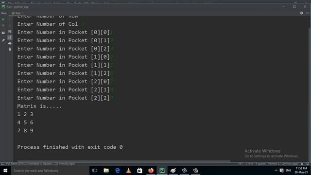 Python Minor Diagonal Matrix Bangla смотреть онлайн