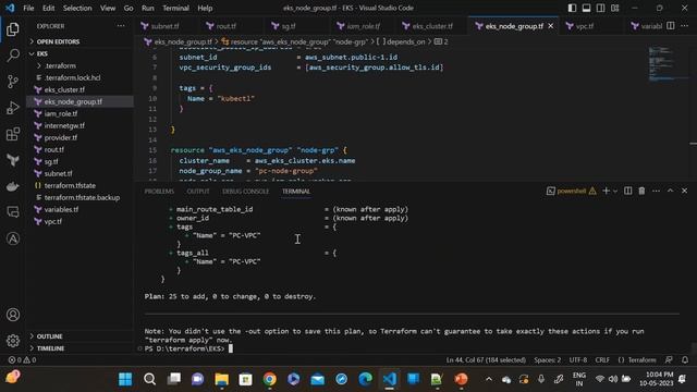 Creating an AWS EKS Cluster with Terraform