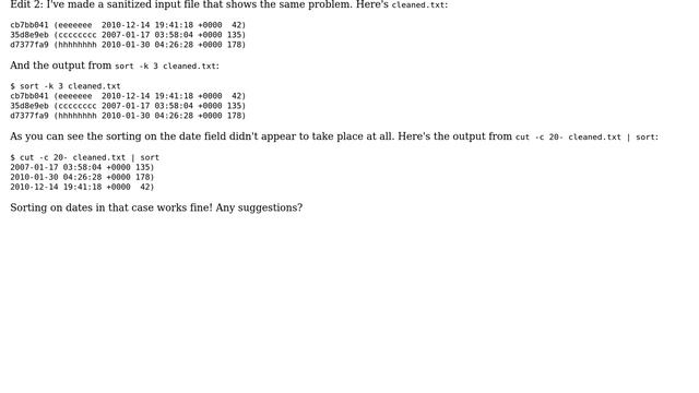 GNU sort and git blame смотреть онлайн