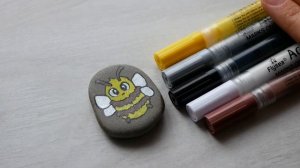 Рисую маркерами на камнях / Акриловые маркеры с Aliexpress