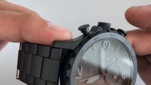 JR1401 Fossil Nate Chronograph Black Militar