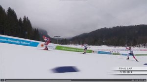 Большунов Чемпион Мира 2021(Скиатлон 30км) Финиш!