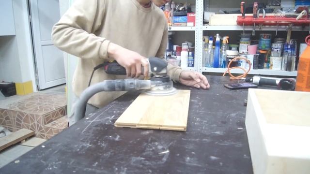 Навесная полка с ящиком | How to make a floating shelf | DIY