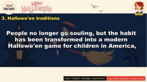 Learn English through Story: Halloween history with subtitles